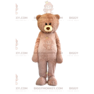 Costume de mascotte BIGGYMONKEY™ d'ours beige trop mignon avec