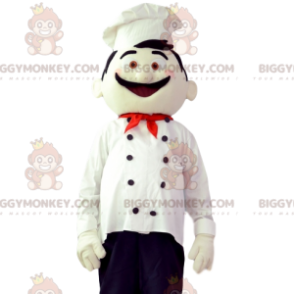 BIGGYMONKEY™ Chef-mascottekostuum met witte koksmuts -