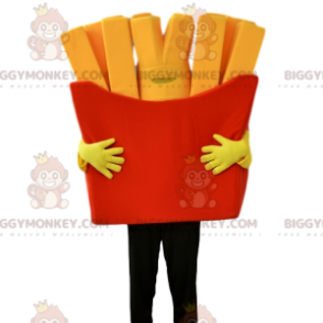 BIGGYMONKEY™ Mascottekostuum Big Red Fries Tray -