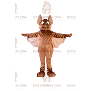 Cute And Endearing Brown Bat BIGGYMONKEY™ Mascot Costume -