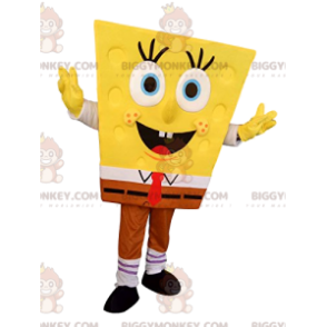 BIGGYMONKEY™ costume mascotte del famoso super felice SpongeBob