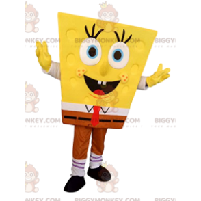 Kostým maskota BIGGYMONKEY™ slavného super šťastného SpongeBob