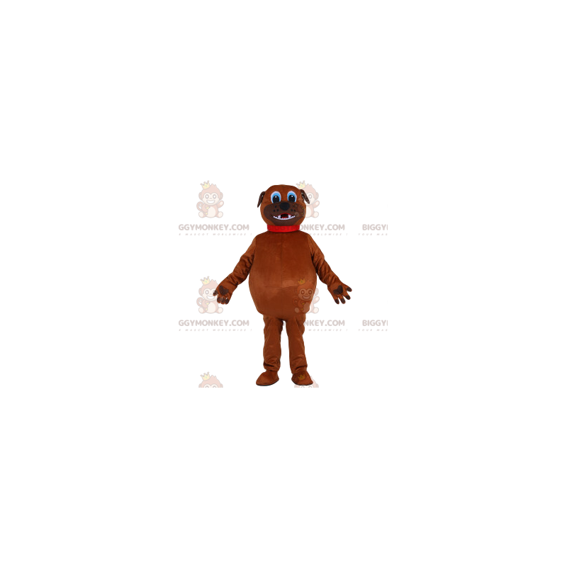 BIGGYMONKEY™ Maskottchen-Kostüm Brauner, rundlicher Hund mit
