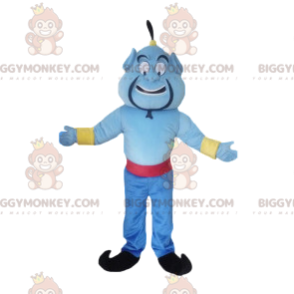 Traje de mascote BIGGYMONKEY™ do famoso Blue Genie, personagem