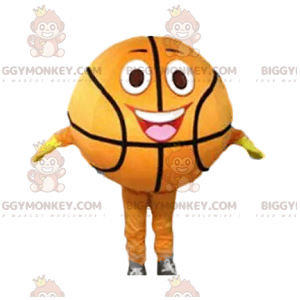 Traje de mascote de basquete BIGGYMONKEY™ super sorridente e