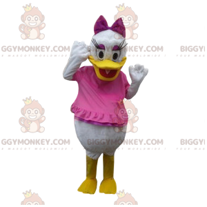 BIGGYMONKEY™ maskotkostume Daisy Duck, Anders Ands brud i pink