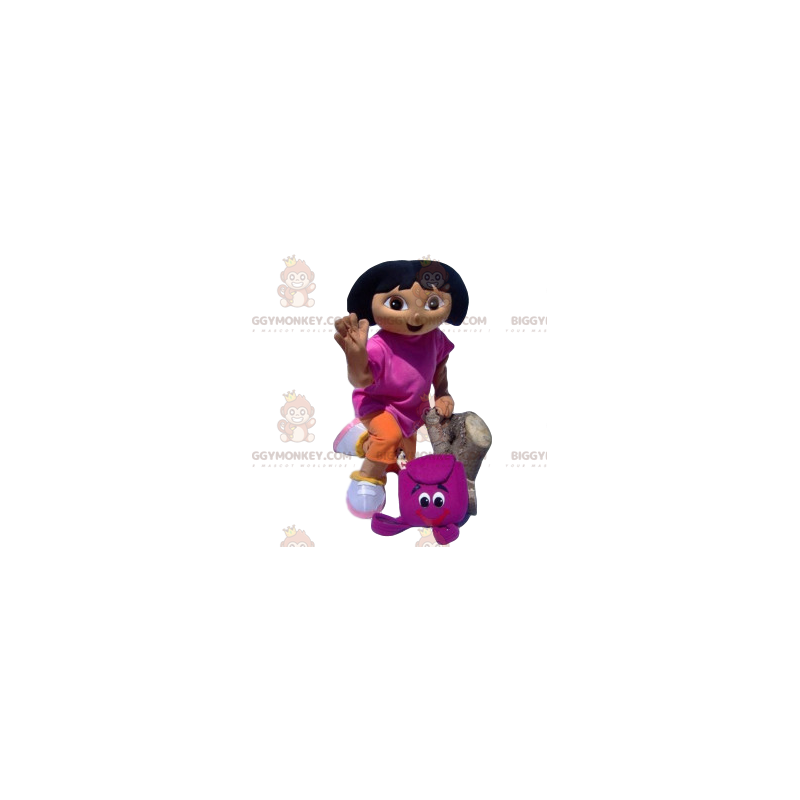 Disfraz de mascota Dora the Explorer BIGGYMONKEY™ con mochila