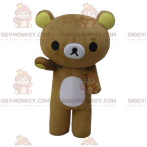 BIGGYMONKEY™ Cute and Sad Little Beige Bear Mascot Costume –
