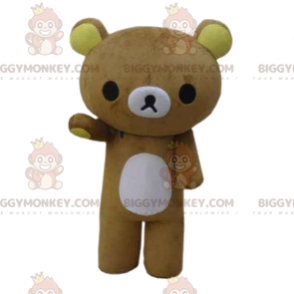 BIGGYMONKEY™ Cute and Sad Little Beige Bear Mascot Costume -