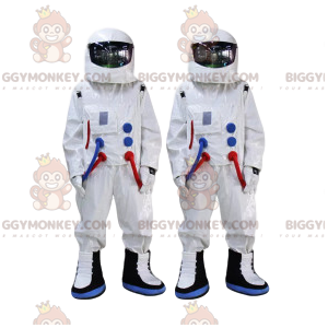 BIGGYMONKEY™ Mascot Costume Duo of Astronauts ja heidän