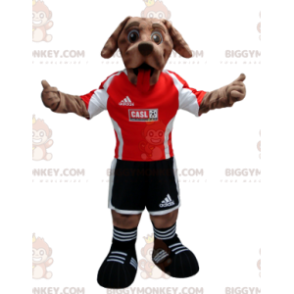 BIGGYMONKEY™ Costume da mascotte Cane marrone con completo da