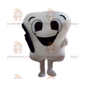 Simpatico costume da mascotte BIGGYMONKEY™ con denti bianchi e