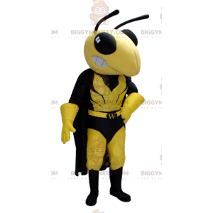BIGGYMONKEY™ mascottekostuum gele en zwarte wesp in