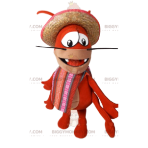 Costume de mascotte BIGGYMONKEY™ de homard avec son chapeau de