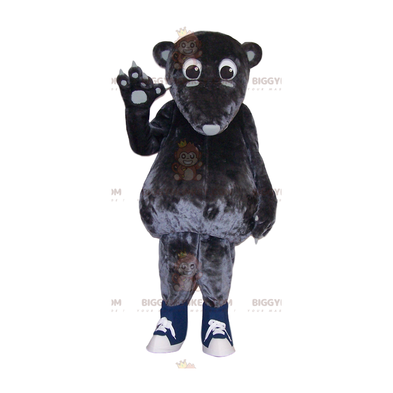 Costume de mascotte BIGGYMONKEY™ de marsupial gris