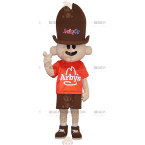 Costume de mascotte BIGGYMONKEY™ de petit cowboy avec son