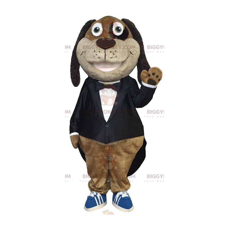 BIGGYMONKEY™ Mascot Costume of Alegre Dachshund en elegante