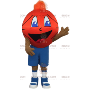 BIGGYMONKEY™ Sports Player Mascot Costume with Basketball Head