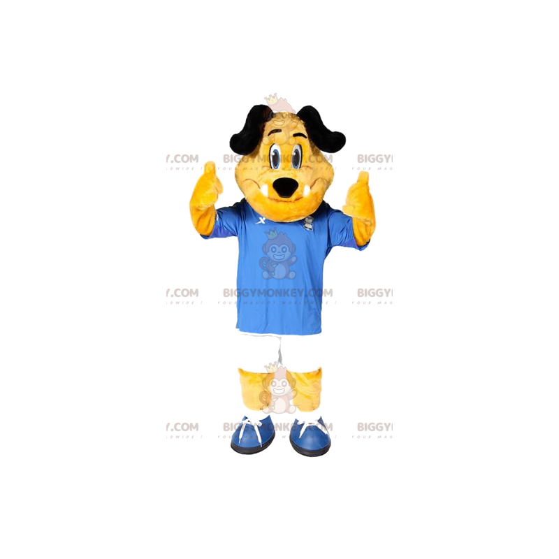 BIGGYMONKEY™ Costume da mascotte Cane giallo con completo da