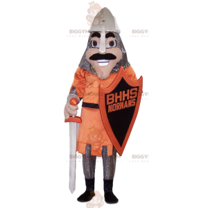 Costume da mascotte Grand Knight BIGGYMONKEY™ con scudo e spada