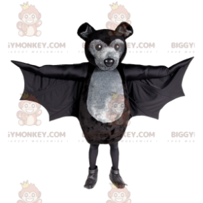 Costume mascotte BIGGYMONKEY™ pipistrello grigio e nero -