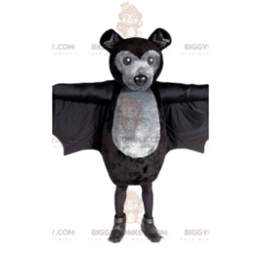Costume mascotte BIGGYMONKEY™ pipistrello grigio e nero -