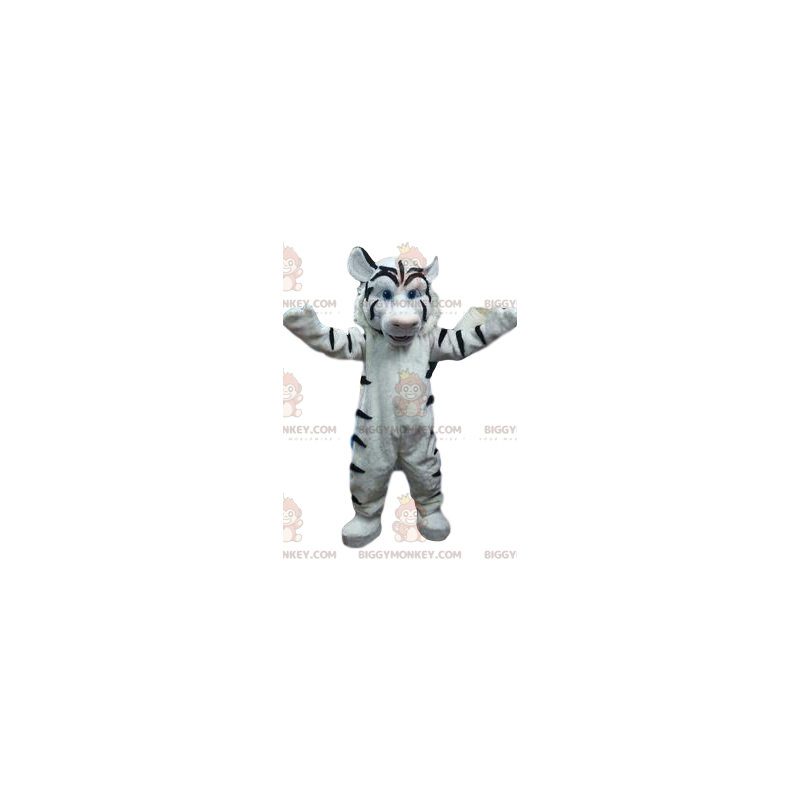 Maestoso costume mascotte della gigantesca tigre bianca