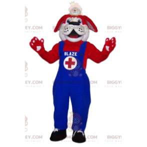 BIGGYMONKEY™ Disfraz de mascota de Red St Bernard Rescuer con