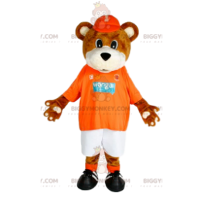 BIGGYMONKEY™ Costume da mascotte Cucciolo di orso bruno con