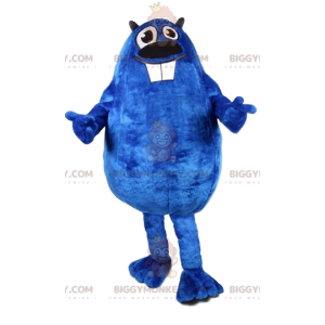 Original and Funny Blue Beaver BIGGYMONKEY™ Mascot Costume –