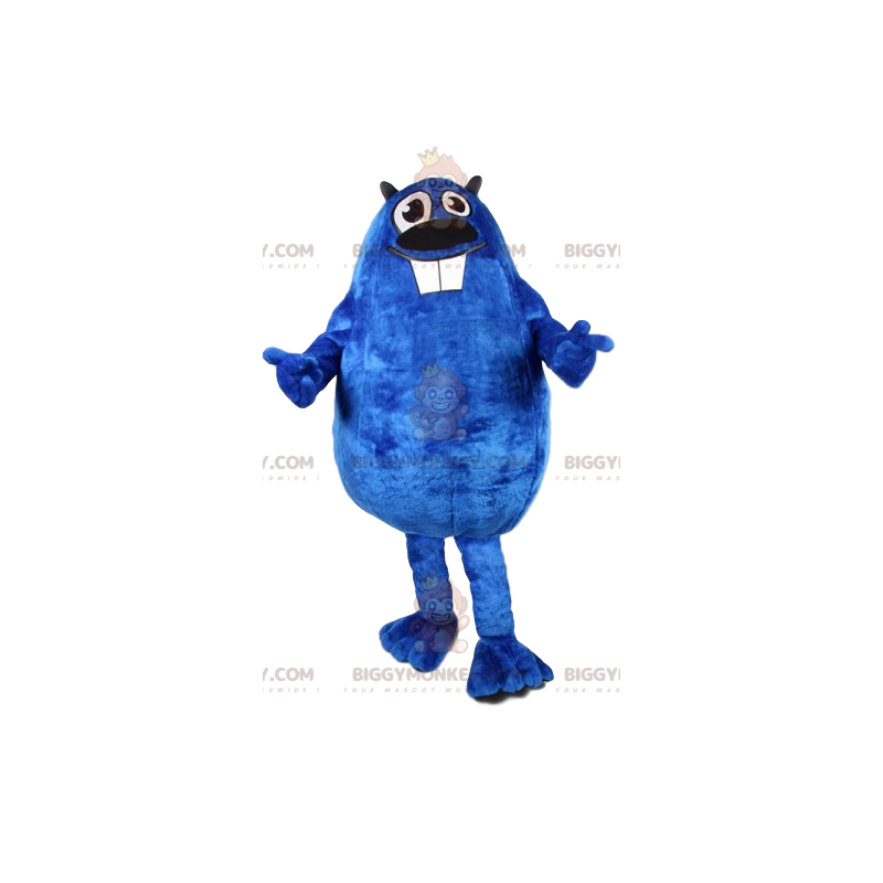 Oryginalny i zabawny kostium maskotki Blue Beaver BIGGYMONKEY™