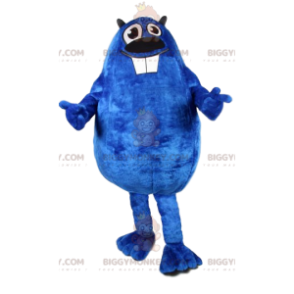 Costume de mascotte BIGGYMONKEY™ de castor bleu original et