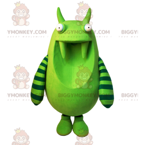 BIGGYMONKEY™ Mascottekostuum Reusachtig groen monster met grote