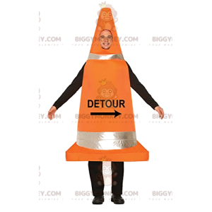 Traffic Cone Man BIGGYMONKEY™ Maskotdräkt - BiggyMonkey maskot