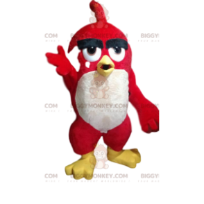 BIGGYMONKEY™ Blazing Red Bird Mascot Costume, från spelet Angry