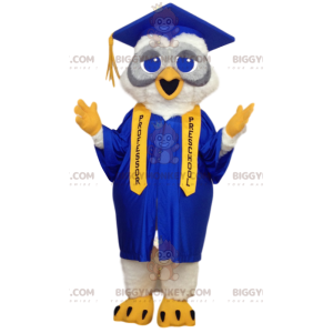 BIGGYMONKEY™ Giant Gray & White Owls Mascot Costume In Student