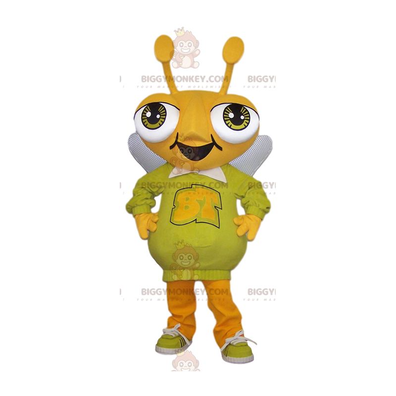 Costume de mascotte BIGGYMONKEY™ de fourmi jaune géante et