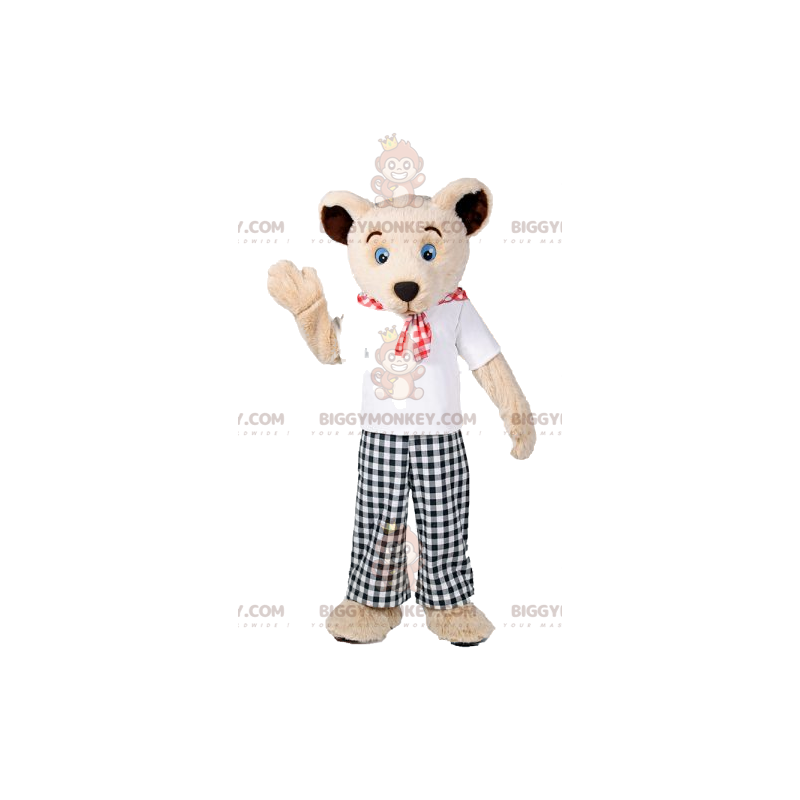 BIGGYMONKEY™ Costume da mascotte da orso con pantaloni a