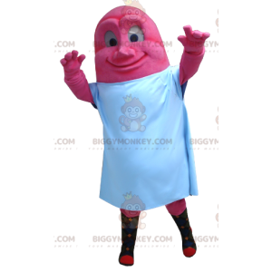 Kostium maskotka różowy potwór różowy bałwan BIGGYMONKEY™ z