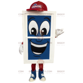 Blue, White & Red Giant Window BIGGYMONKEY™ Mascot Costume –