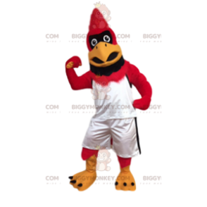 Giant Red Eagle BIGGYMONKEY™ Mascot Costume With Sports Outfit