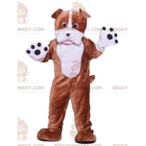 Brown and White Dog BIGGYMONKEY™ Mascot Costume -