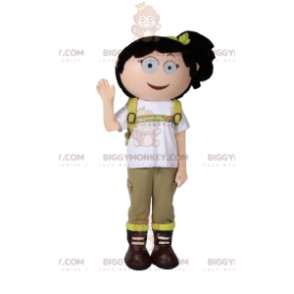 Disfraz de mascota Little Adventure Girl BIGGYMONKEY™ con