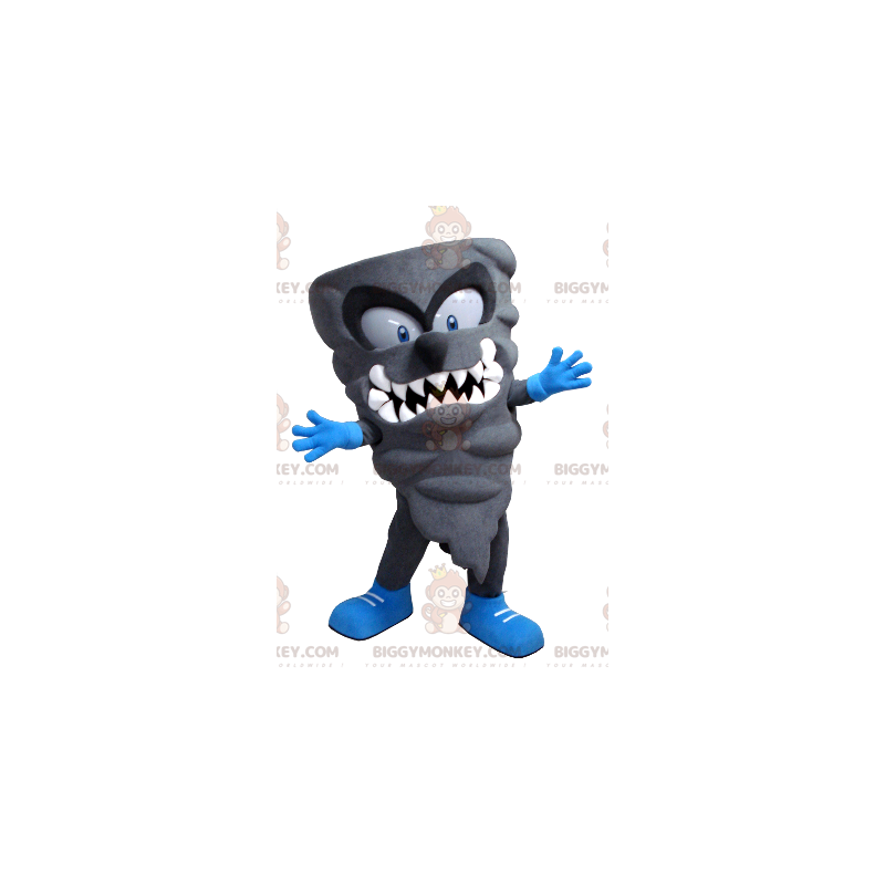 Fantasia de mascote BIGGYMONKEY™ Cinza Monstro Cinzento