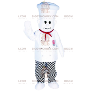 Traje de mascota Chef BIGGYMONKEY™ y Toque blanco -