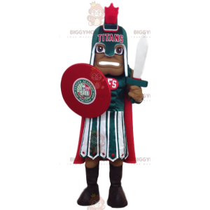 Disfraz de mascota BIGGYMONKEY™ de soldado romano con vestido