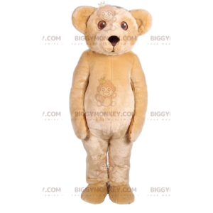 BIGGYMONKEY™ Maskottchen Kostüm beige liebenswerter Teddybär -