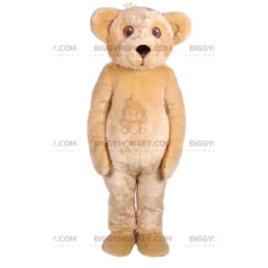 BIGGYMONKEY™ Mascot Costume beige endearing teddy bear –