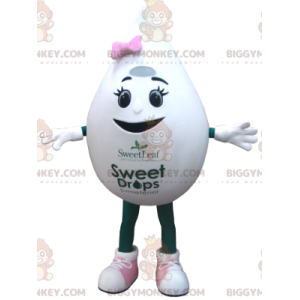 Giant Egg White Blob BIGGYMONKEY™ maskottiasu - Biggymonkey.com