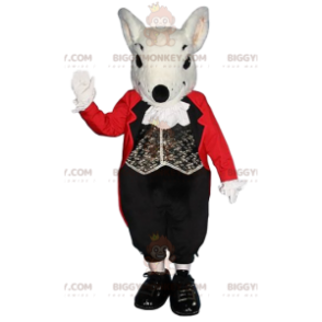 BIGGYMONKEY™ Little Gray Rat Mascot Costume with Valet Suit -